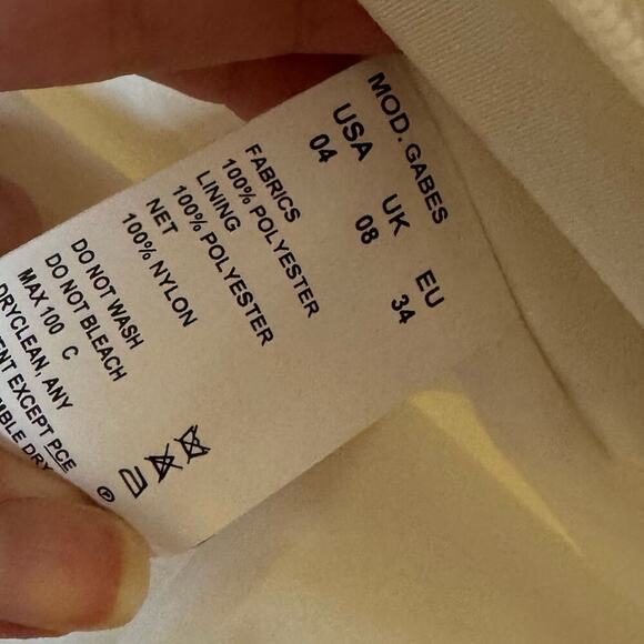 Blue by Enzoani White Sparkle Gabes Tulle Wedding Dress Size 4 - Picture 10 of 15